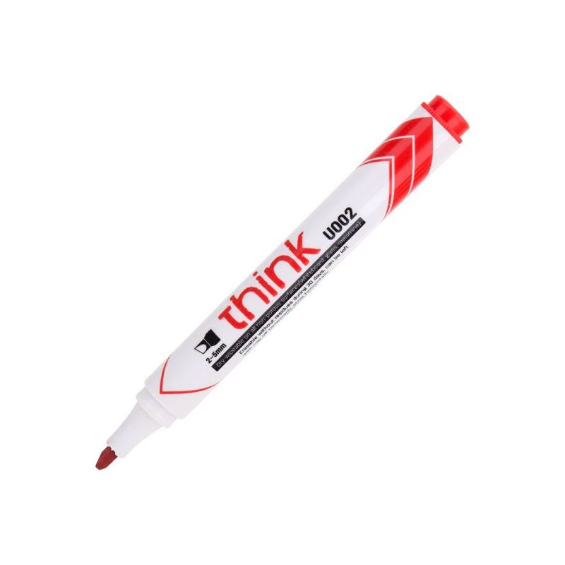 Whiteboard Marker - Chisel Tip 2.5mm (1pc) - Red - Deli
