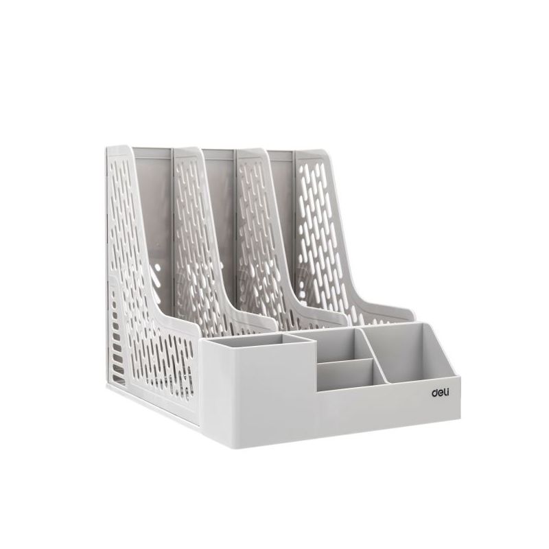 Magazine Container 255x320x275mm Grey - Deli
