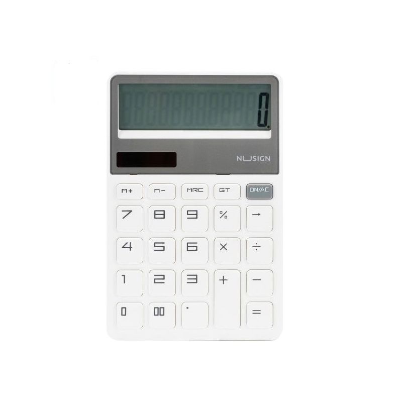 Deli Nusign Calculator 163.6x106x19mm White - Deli