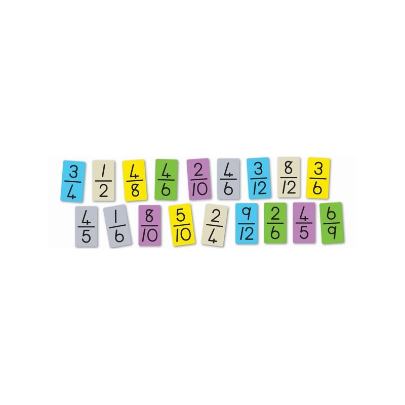Memory Game - Number Bond - Fractions 1/2 1/3 1/4 1/5 - Wood (90pc)