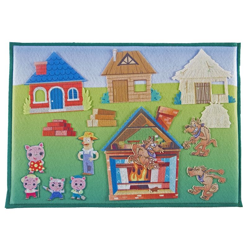 Felt Story Set - Three Little Pigs with A3 Felt board included