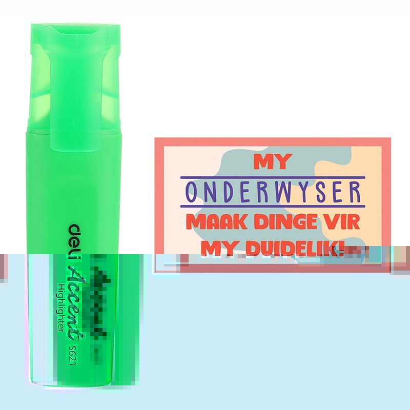 Teachers' Day Kit 1 - Highlighter with Card (Assorted) - Afrikaans 2025