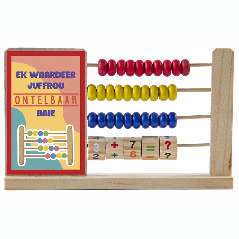 Teachers' Day Kit 6 - Small Abacus with Sticker (Counting) Afrikaans 2025