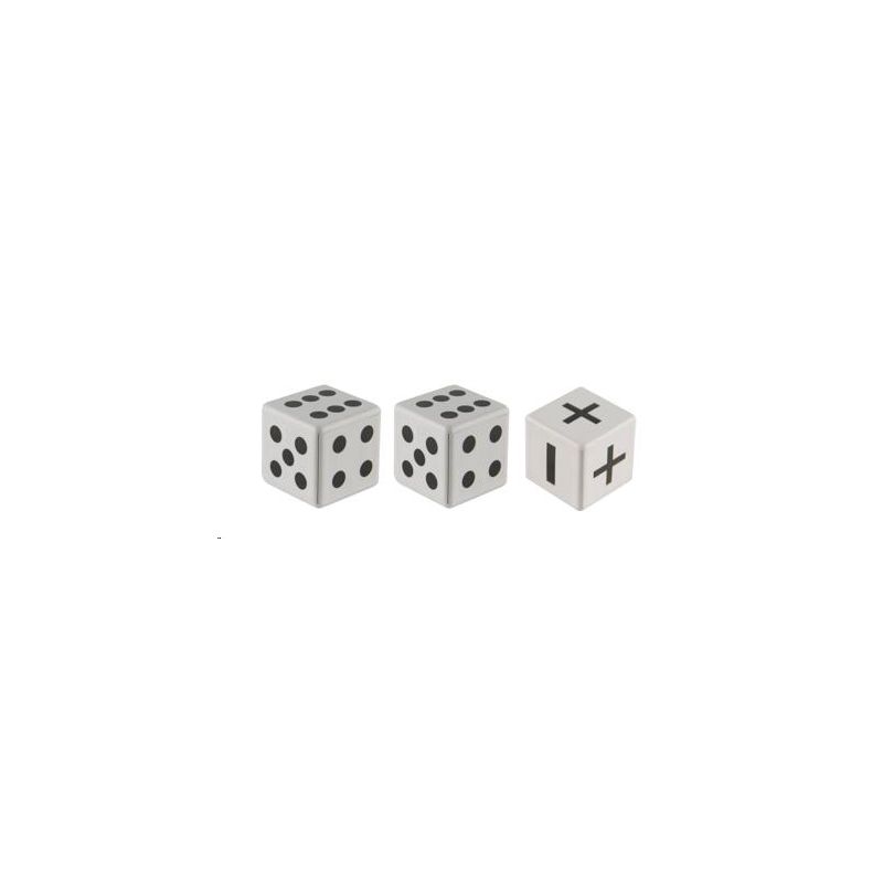 Dice - Cube (35mm) -  3 piece (2x Number Dots 1x Opperations)
