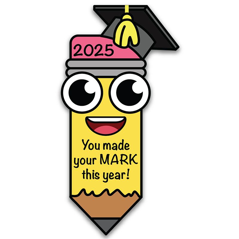 Graduation Kit 1 - Pencil Design Magnets 20pc - 2025