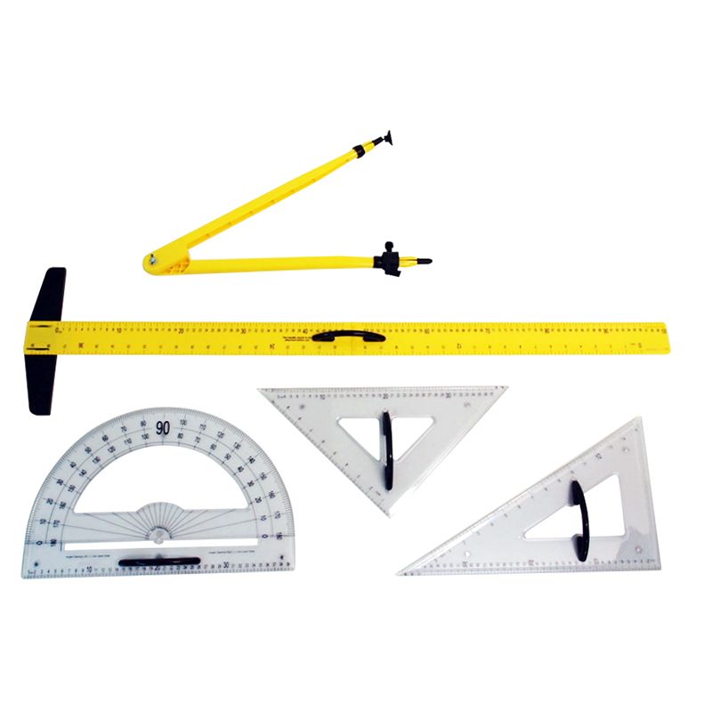 Comprehensive large scale (transparent, 5pc) - Teacher Blackboard set