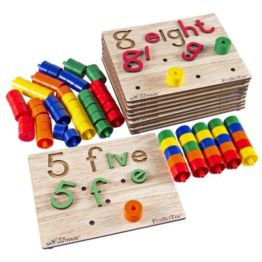 Numbers & Pegs Insert Board - Jumbo