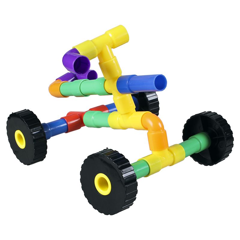 Bright - Pipes Construction with Wheels  (Set A) ~70pc