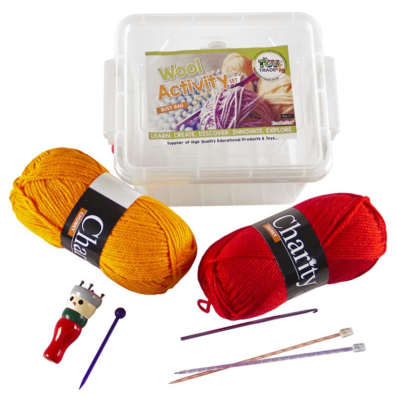 Busy Bag - Wool Activity Set (In Bin)