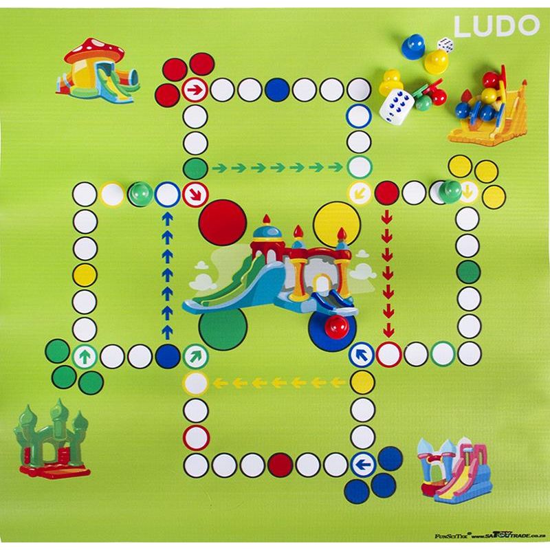 Giant PVC Mat - Ludo - FunSciTek Games in Storage Tube