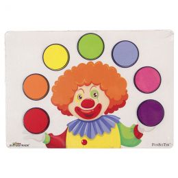 Chunky Puzzle A4 - Colours 7pc - Clown (wood)