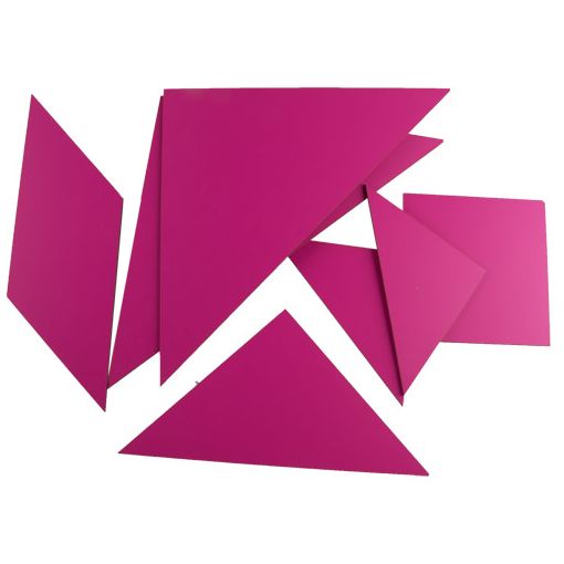 Tangram - Jumbo Magnet Wood (300 x 300mm) - 7pc