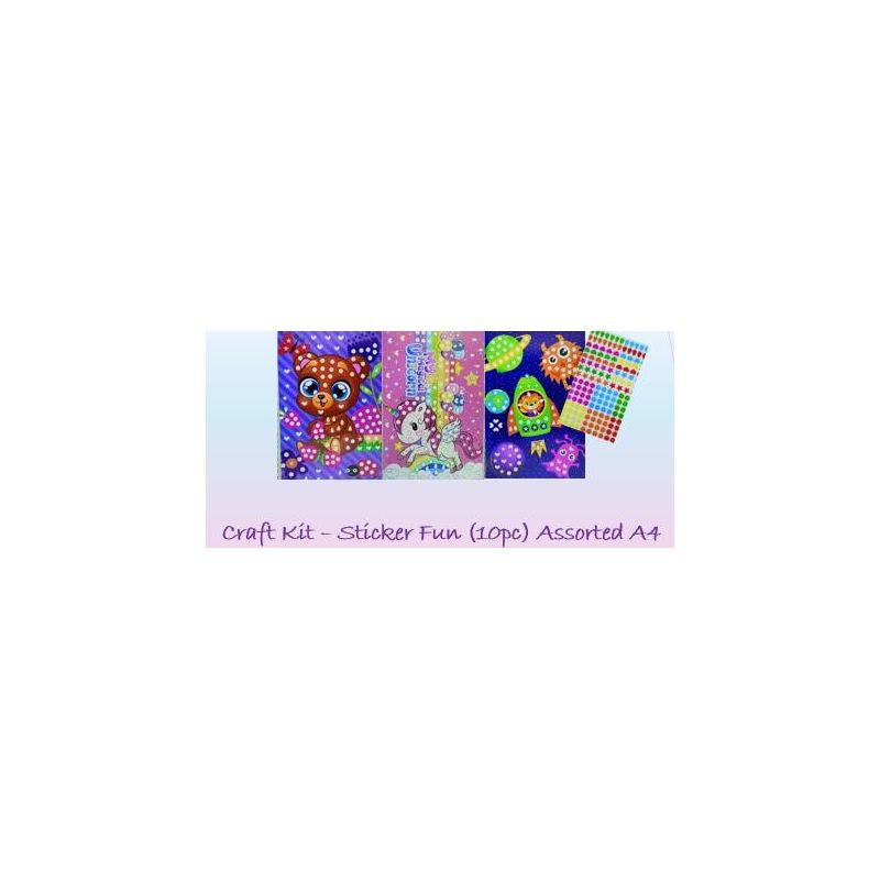 Craft Kit – Sticker Fun (1pc) Assorted A4 Singles