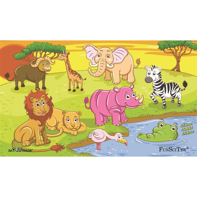 PZ Wood Frame - A4 24pc - Wild Animals (LP)
