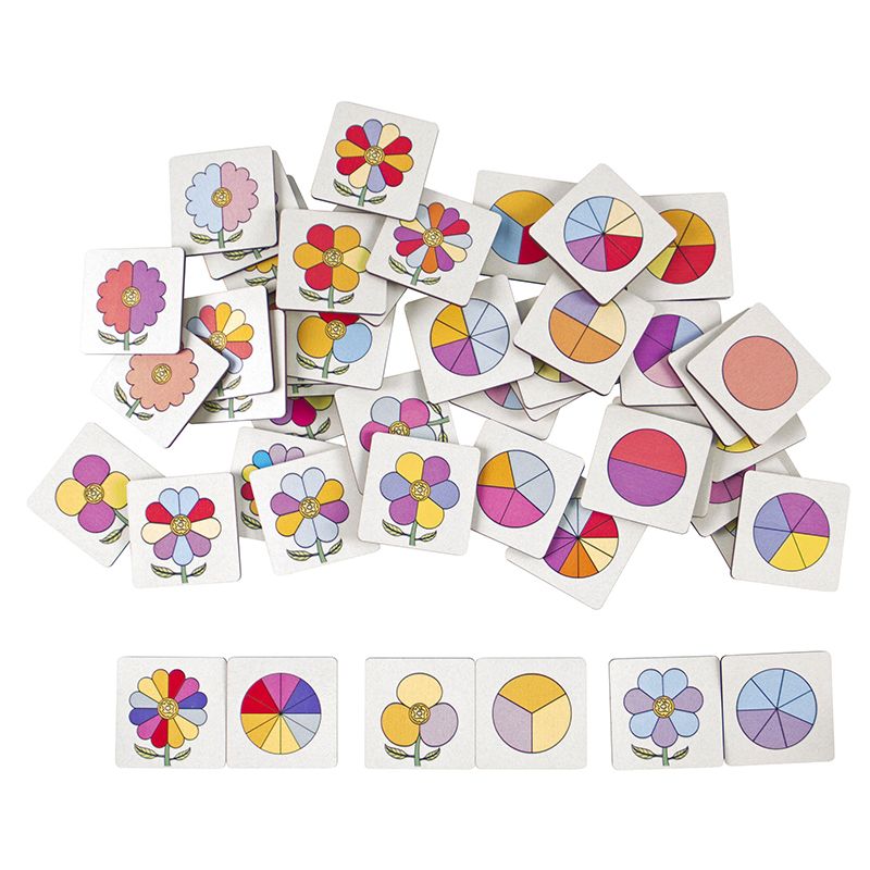 FunSciTek - Find the Match 48pc - Flowers 1to12 (in bin)