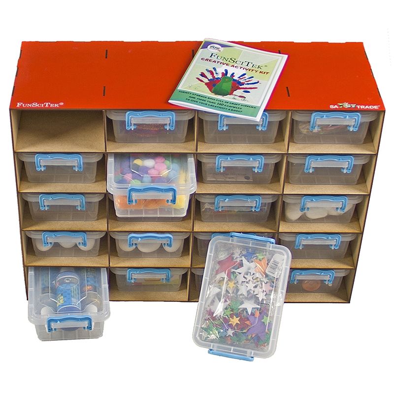 FunSciTek - Arts & Craft - Creative Activity Kit (20 drawer) - Content Refill