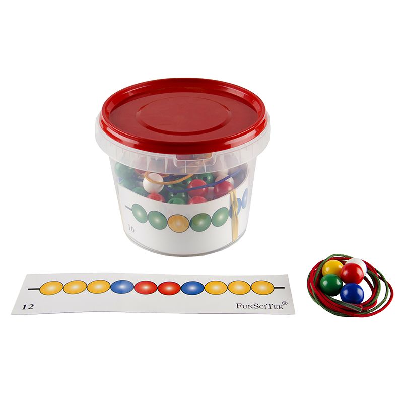 Small Beads (100pc) for Threading - With Cards Laces & Container