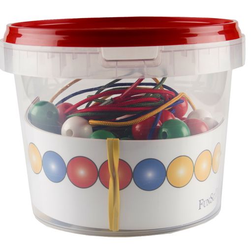 Small Beads (100pc) for Threading - With Cards Laces & Container