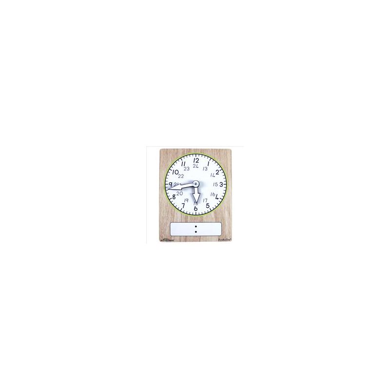 Clock Teachers - 24 Hour - Wooden - Write and Wipe