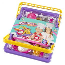 Bakery Set In Basket (23pc)