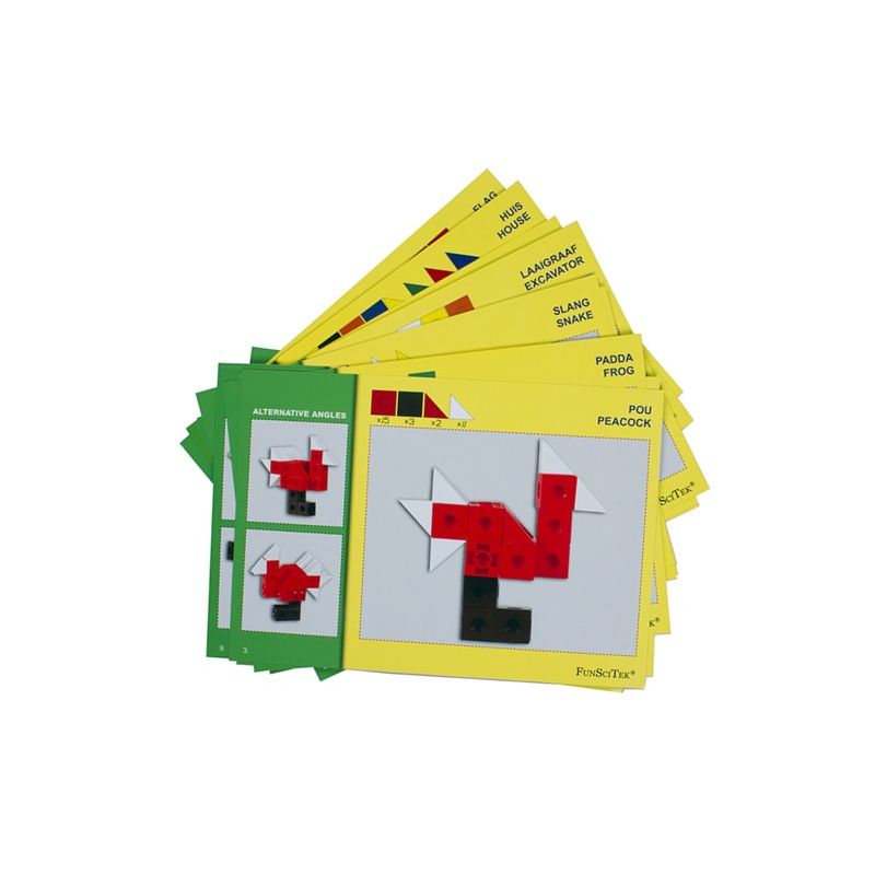 Connect-A-Cube Activity Cards (A5) - (16pc Double sided)
