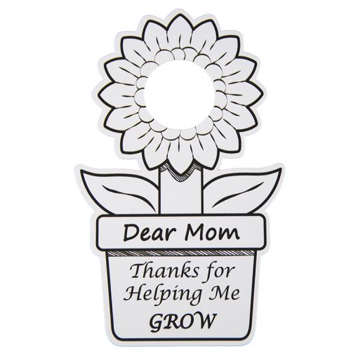 Mother's Day Kit 2 - Colour in - Flower Photo Frame Card (10pc) - English