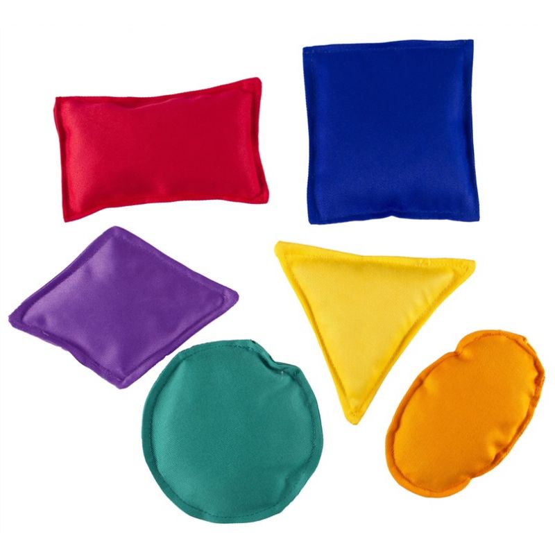 Bean Bags (11cm) - Shapes (6pc) in Drawstring Bag - no print