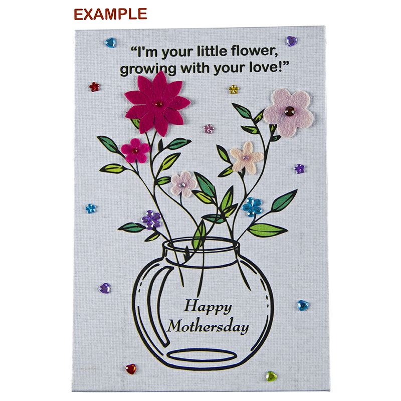 Mother's Day Kit 5 - Colour in Printed Canvas A5 (1pc) - English