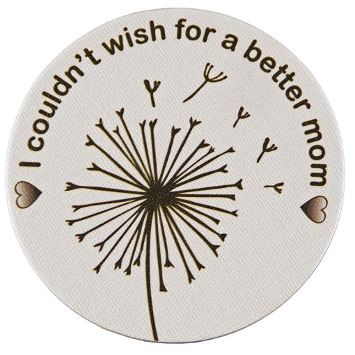 Mother's Day Kit 6 - Colour in Printed Canvas Small Circle (1pc) - English