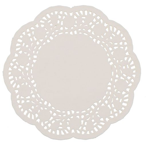 Paper Doilie 17cm (18pc) - Round White