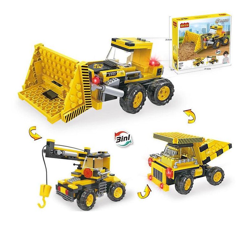 Basic Blocks - 3in1 Building Set - Assorted - Creative Player Vehicles