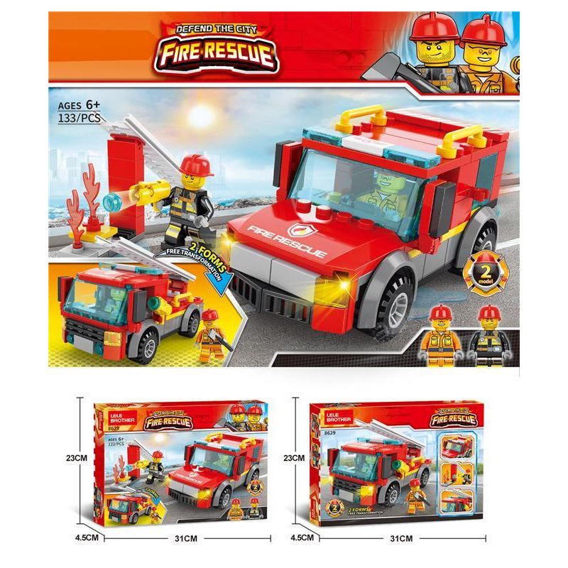 Basic Blocks - Building Set - 2in1 Fire Rescue