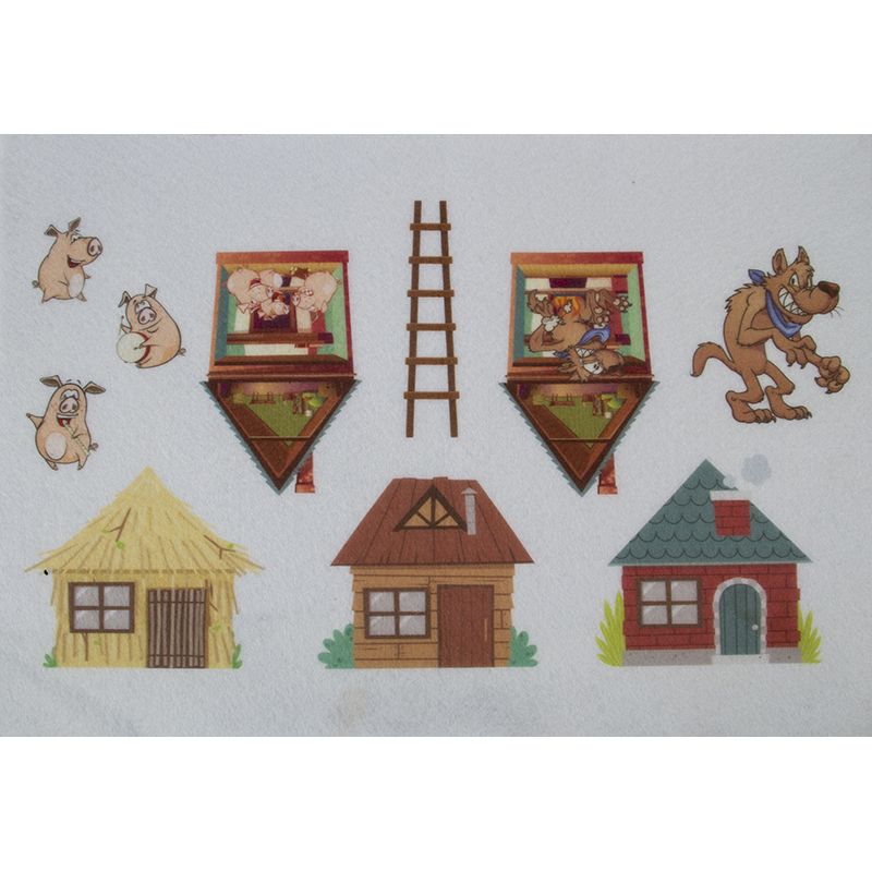 Felt Theme - 3 Little Pigs - Cut & Play