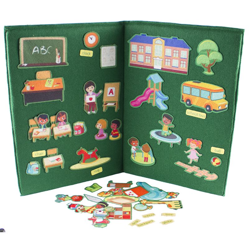 Felt Theme - Pictures & Board Set (A2) - My School
