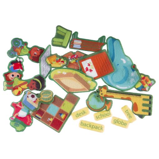 Felt Theme - Pictures & Board Set (A2) - My School