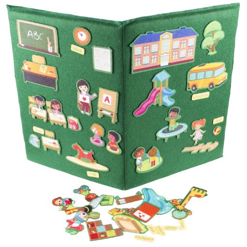 Felt Theme - Pictures & Board Set (A2) - My School