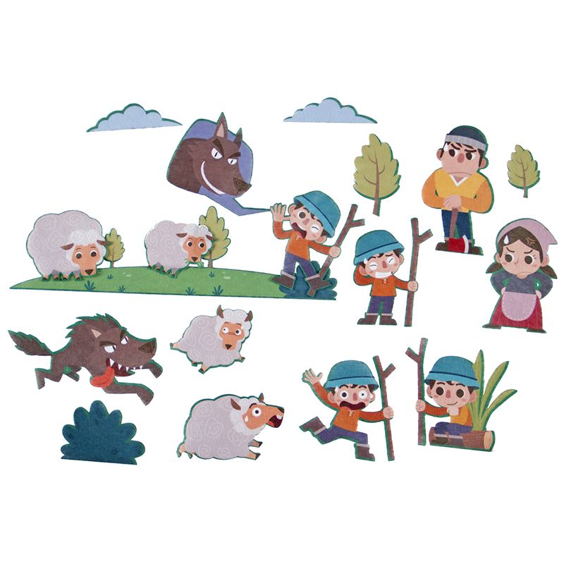 Felt Theme - Stories A2 - The Boy Who Cried Wolf