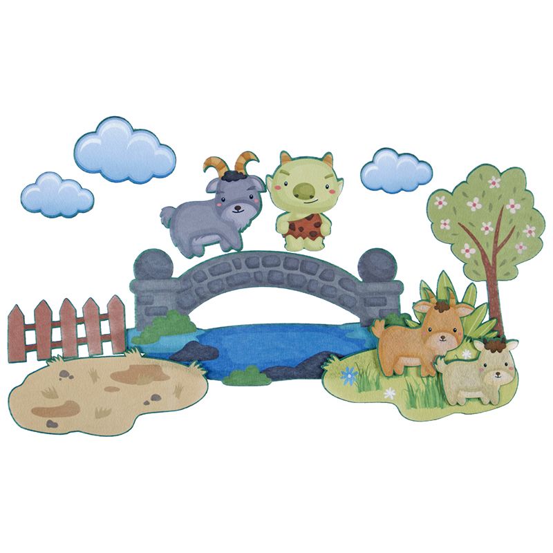 Felt Theme - Stories A2 - Three Billy Goats Gruff