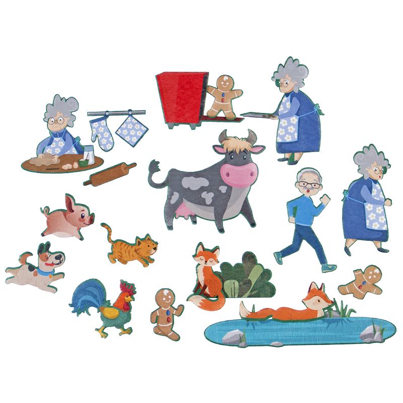 Felt Theme - Stories A2 - The Gingerbread Man