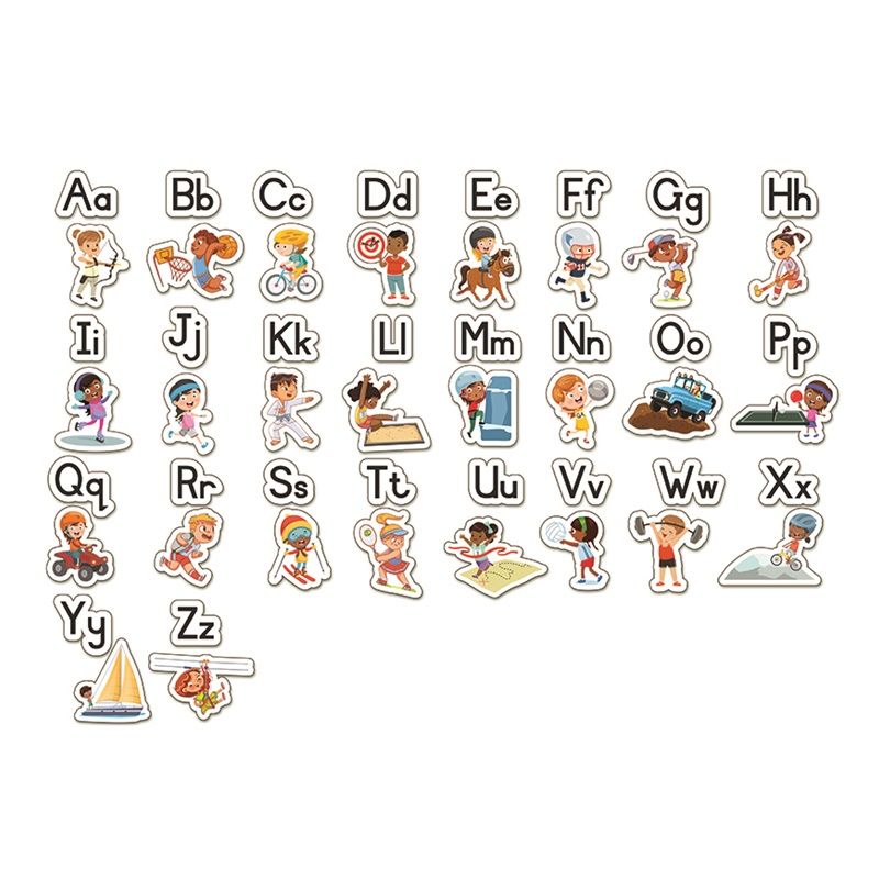Felt Theme - Alphabet Sport - Capital & Lower case(26pc)  Pictures(26pc) (A2 - board not included)