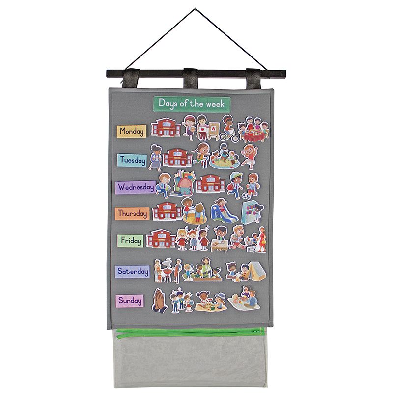 Felt - Days of the Week - Wall Hanging Theme Chart (50 x 70cm)