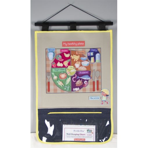 Felt - Healthy Eating - Wall Hanging Theme Chart (50 x 50cm) My Plate