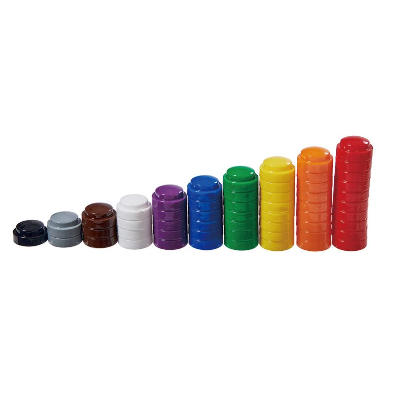 Counters - Stacking Caps (10 colour,100pc) 2cm
