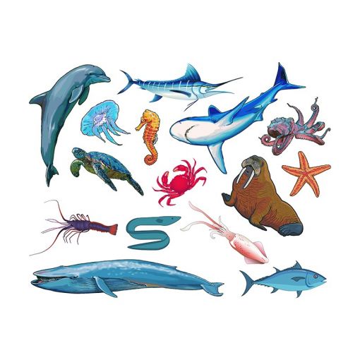 Felt Theme - Sea Creatures (15pc)