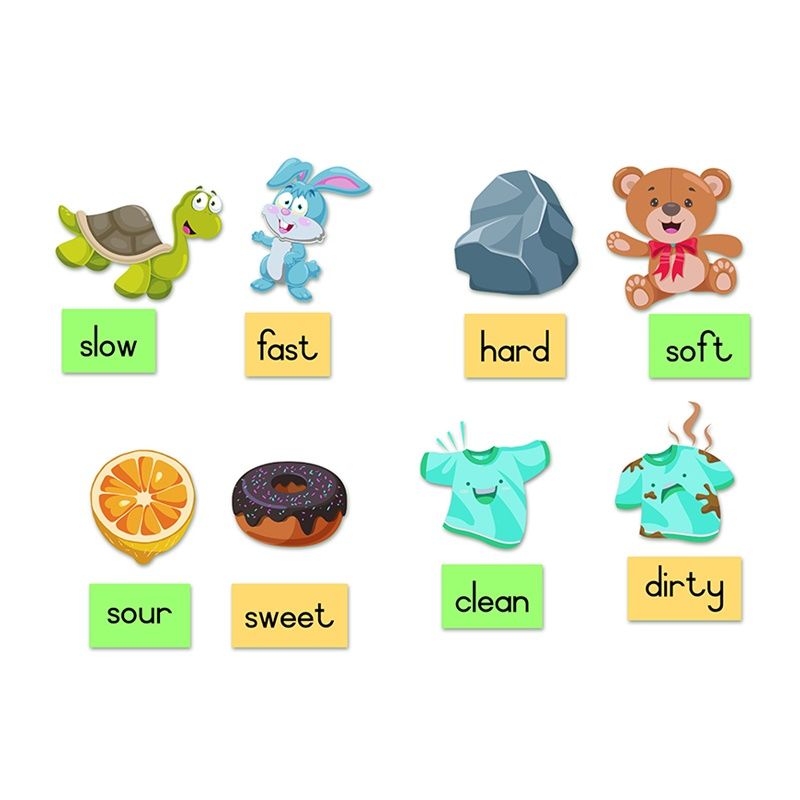 Felt Theme - Opposites - Pictures (20pc) - Captions (20pc)