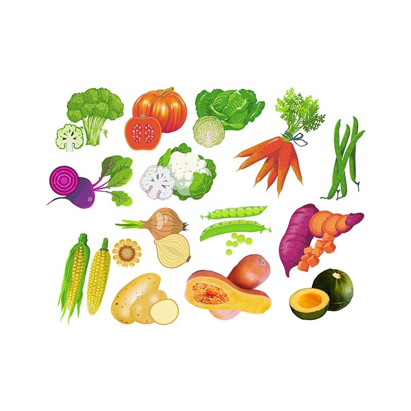 Felt Theme - Vegetables (14pc)