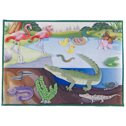 Felt Theme - Fun What lives in and around the Pond Scene  (A3 felt board included)