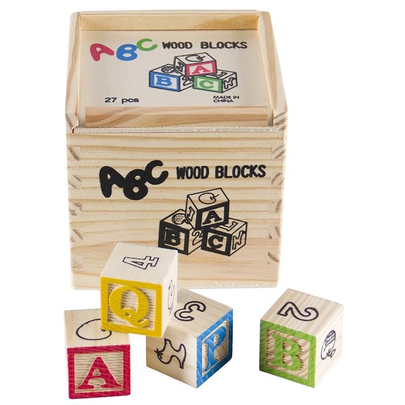 Wooden ABC/123 Blocks - Small