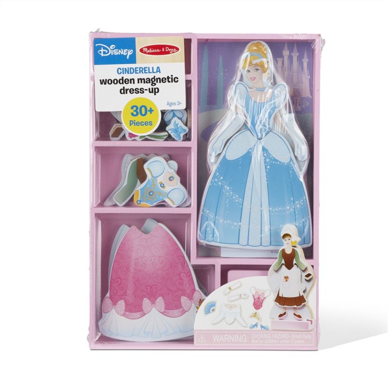 Disney Wooden Magnetic Dress-Up - Cinderella