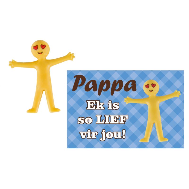 Father's Day Kit 6 - Stretchy Man & Card - Afrikaans